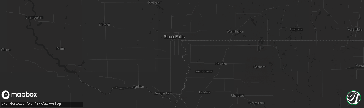 Hail map in Minot, ND on June 25, 2011