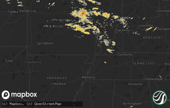 Hail map preview on 06-25-2011