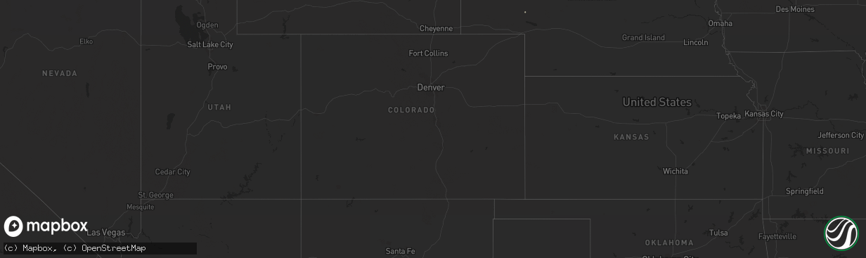 Hail map in Nebraska on June 26, 2012