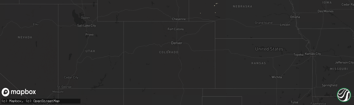 Hail map on June 26, 2012