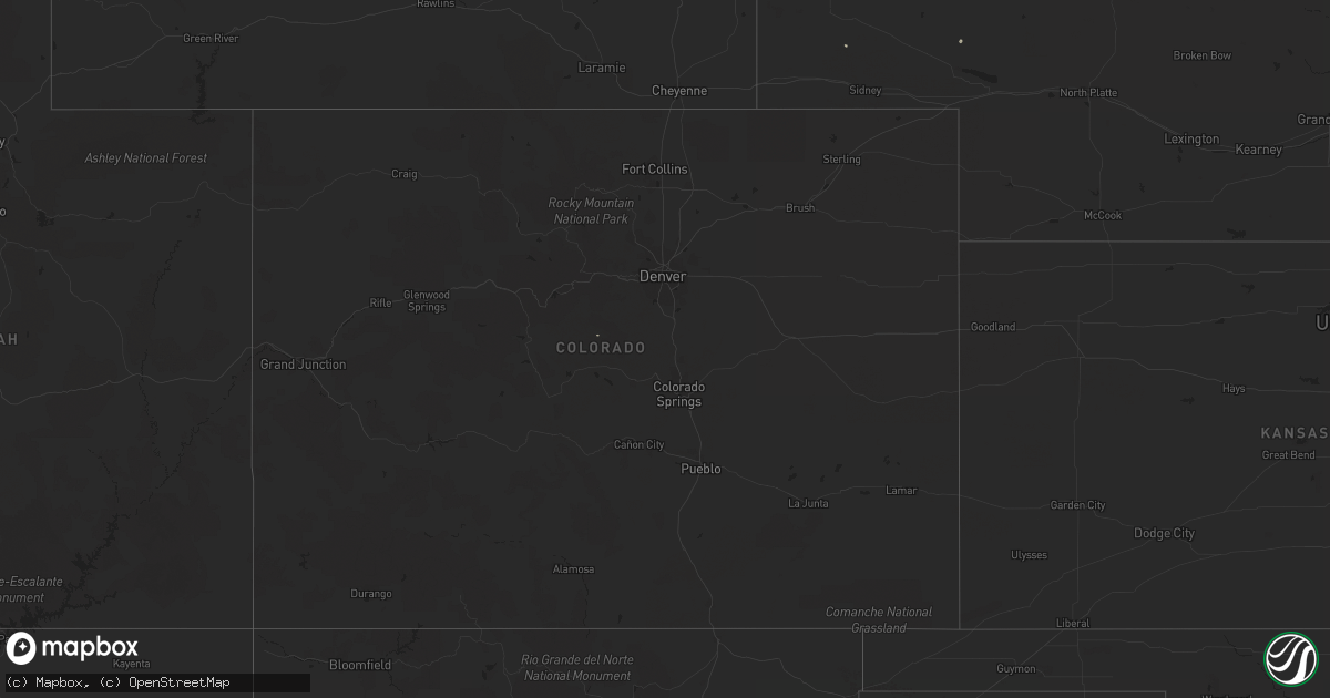 Hail map on June 26, 2012