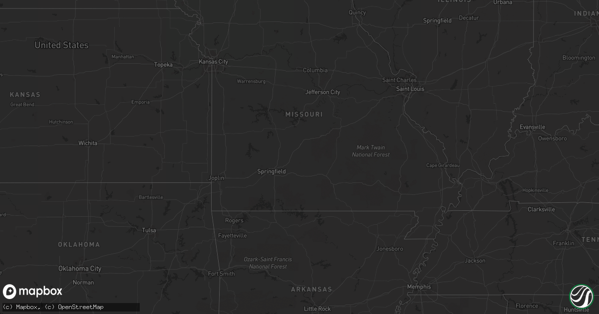 Hail map on June 28, 2012