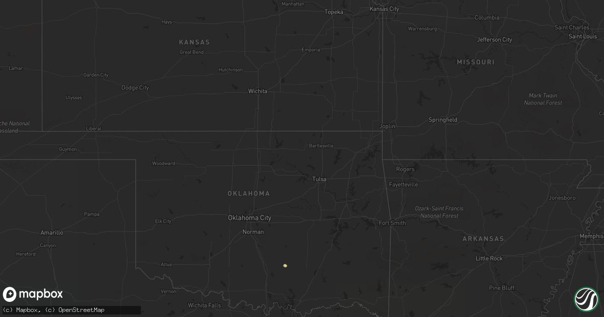 Hail map on June 29, 2011