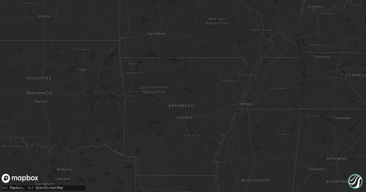 Hail map on June 30, 2012