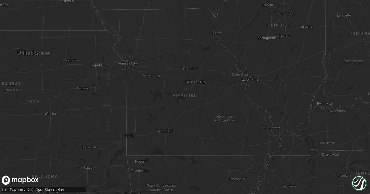 Hail map in Ohio on July 3, 2012