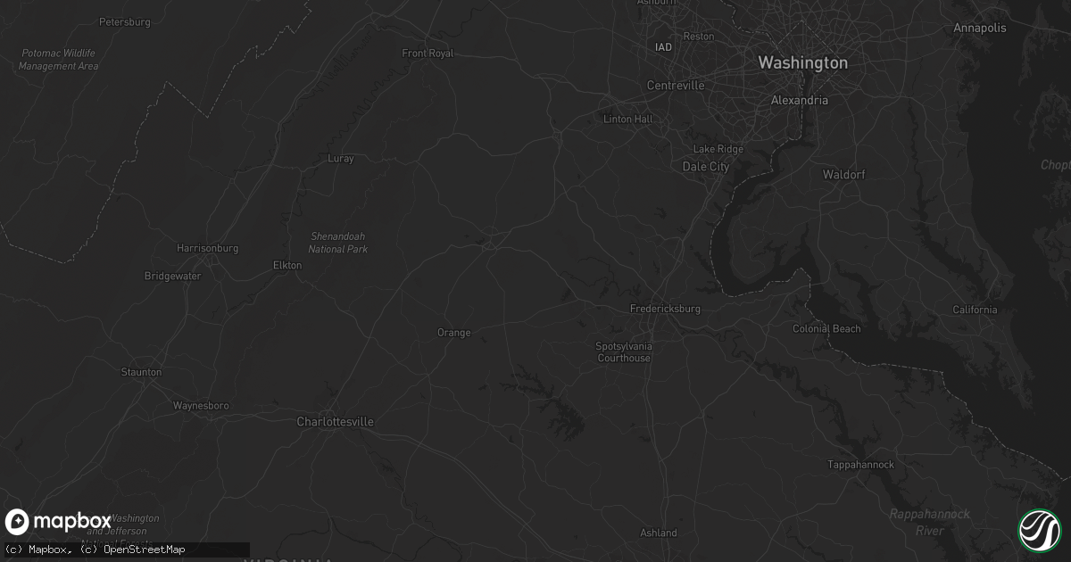 Hail map in Atlanta, GA on July 4, 2011