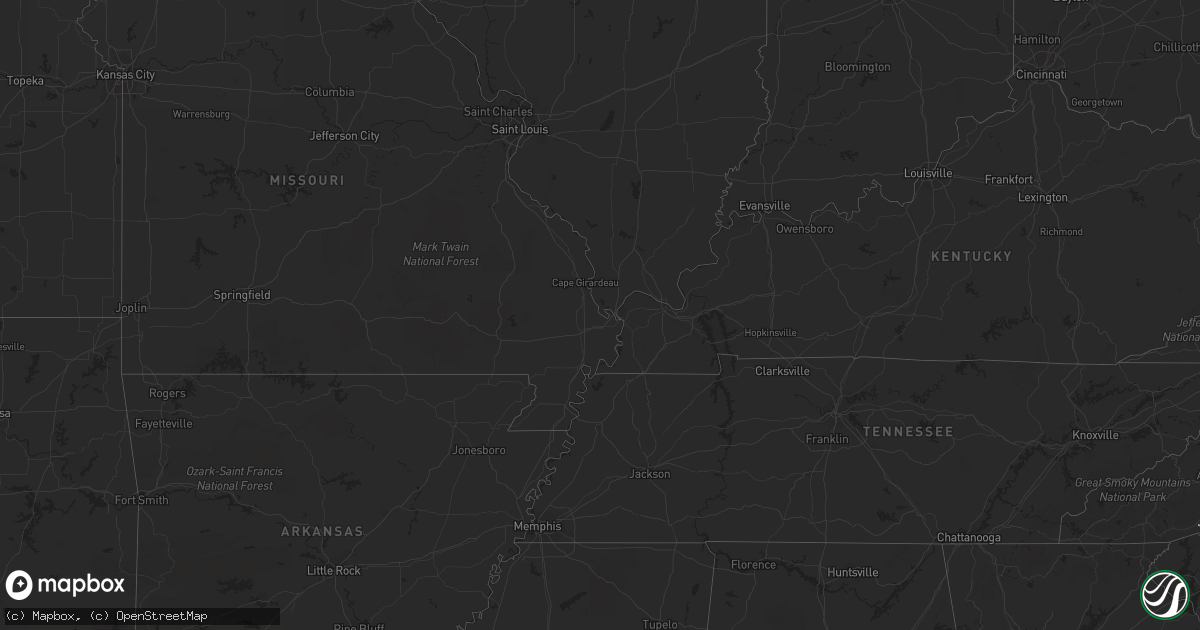 Hail map in Virginia on July 6, 2011