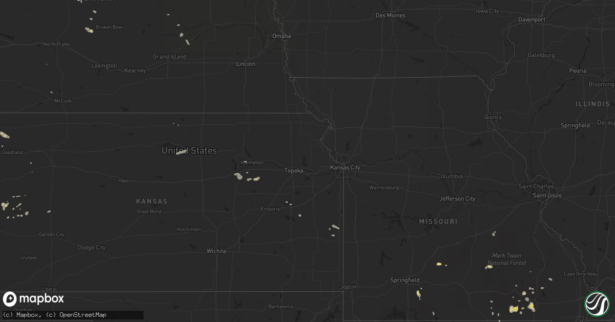Hail map on July 6, 2011