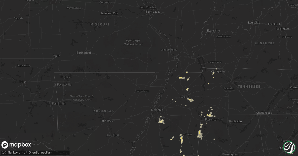 Hail map in Minnesota on July 6, 2012