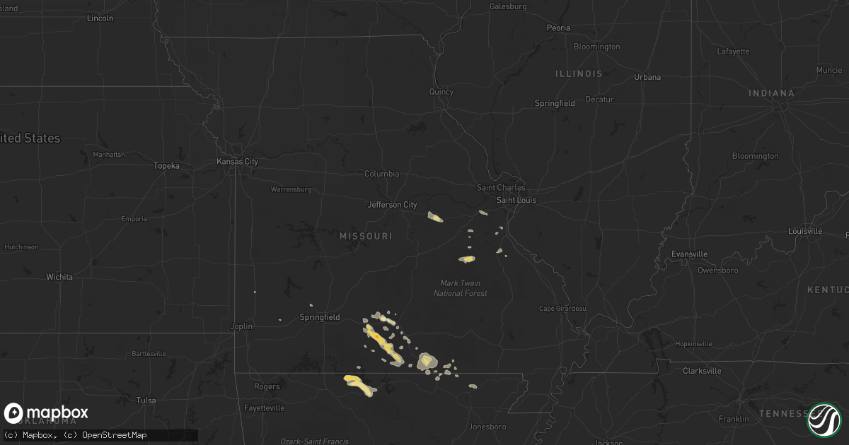 Hail map in New Jersey on July 7, 2011