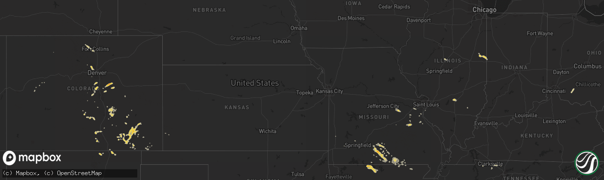 Hail map on July 7, 2011