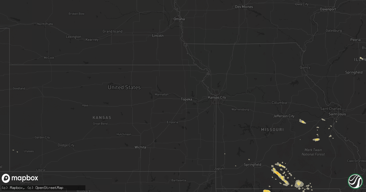 Hail map on July 7, 2011