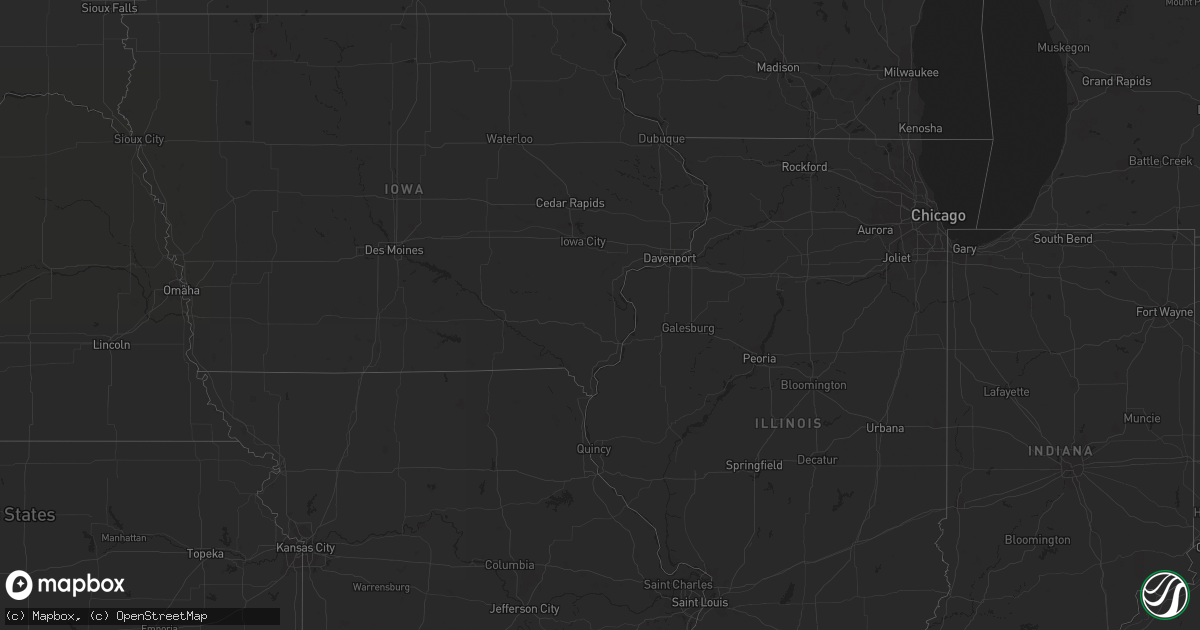 Hail map in Virginia on July 8, 2011