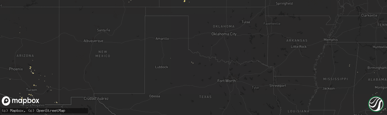 Hail map on July 9, 2011