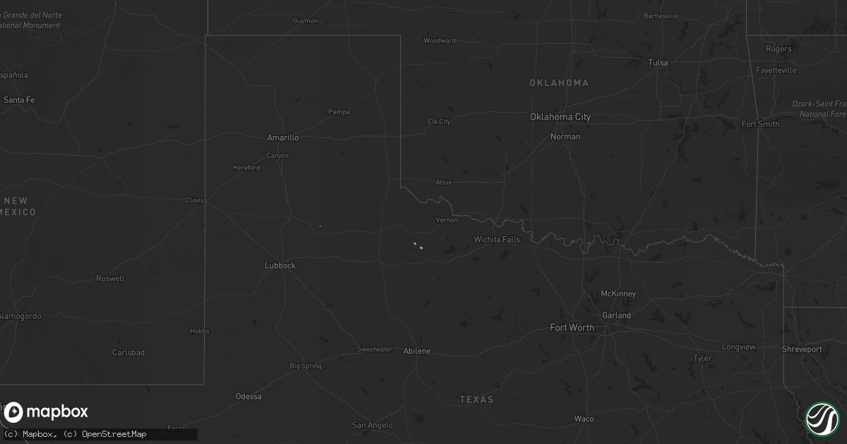 Hail map on July 9, 2011