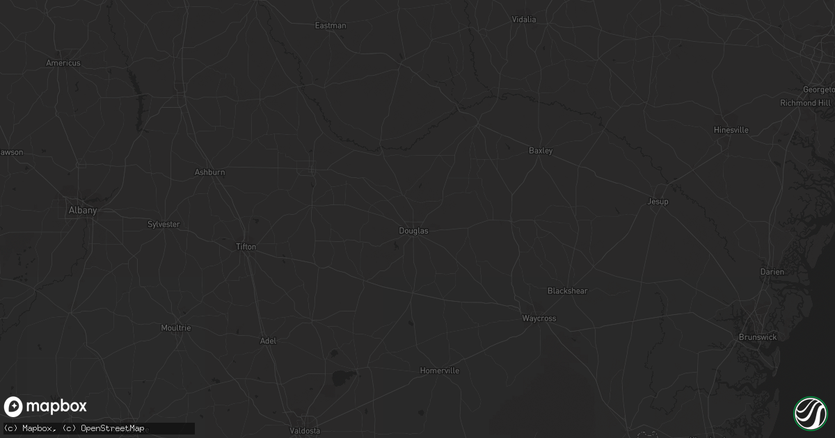Hail map in Dallas, GA on July 10, 2012