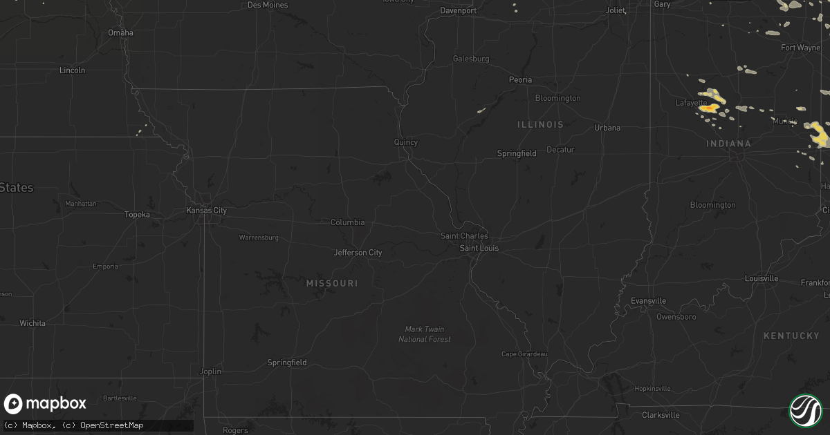 Hail map on July 11, 2011