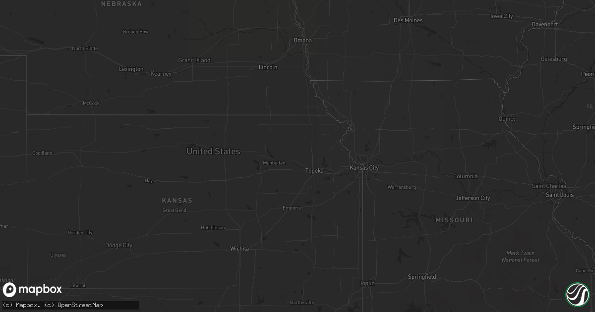 Hail map in South Dakota on July 11, 2012
