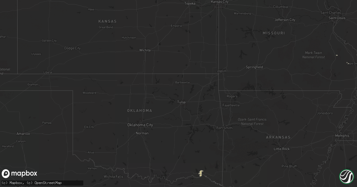 Hail map on July 11, 2012