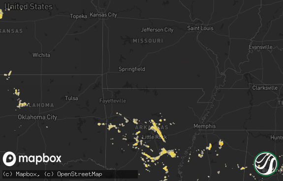 Hail map preview on 07-13-2011