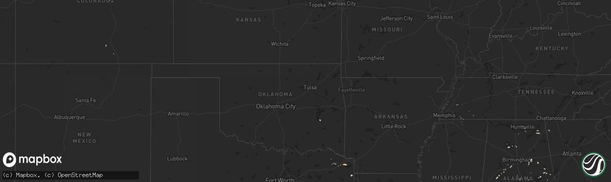 Hail map on July 14, 2011