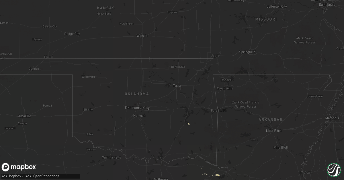 Hail map on July 14, 2011