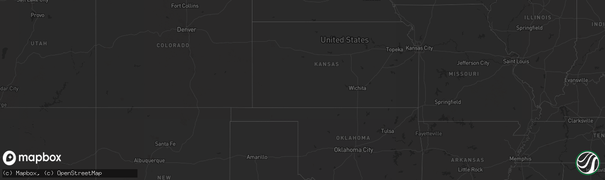 Hail map on July 16, 2011
