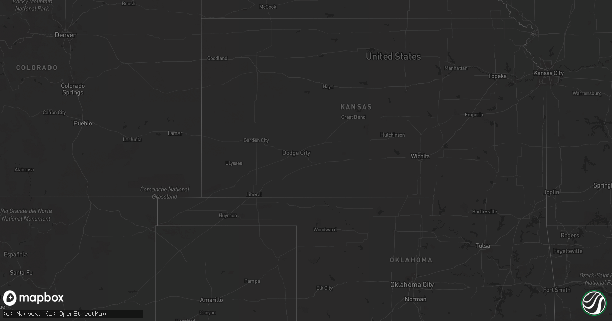 Hail map on July 16, 2011