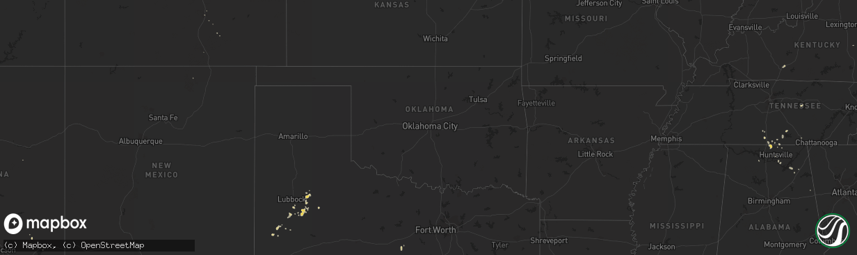 Hail map on July 16, 2012