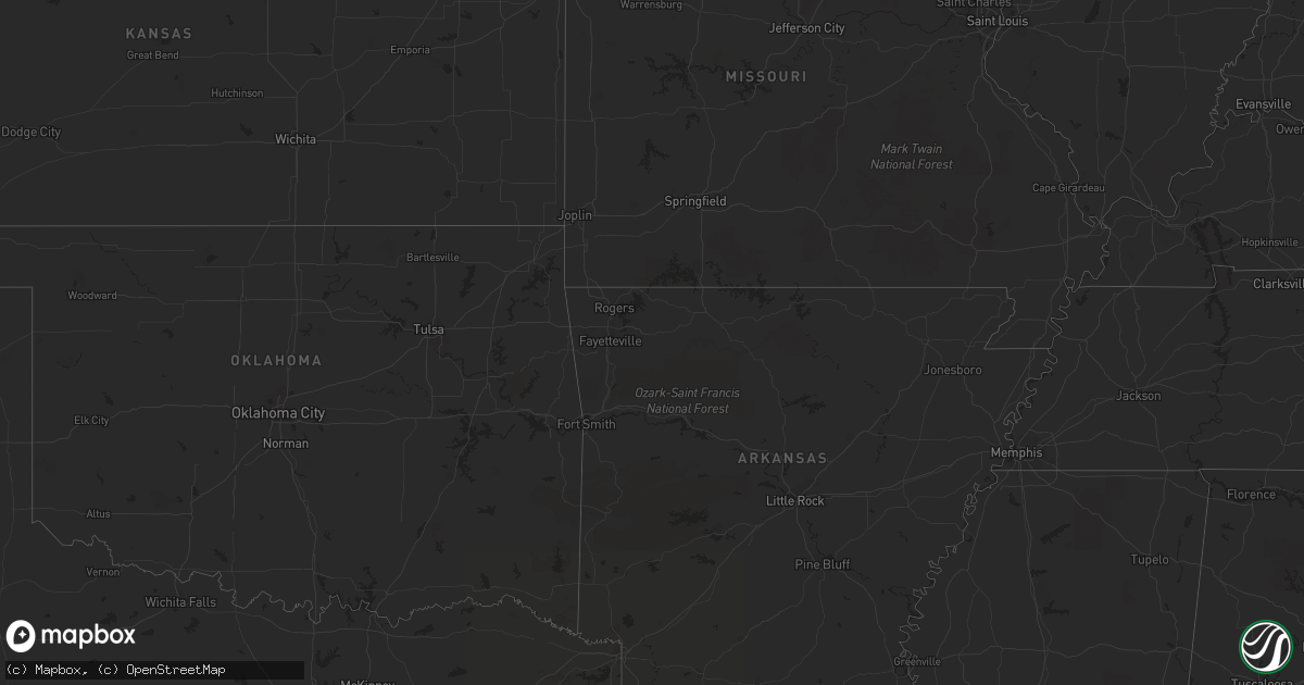 Hail map on July 17, 2011