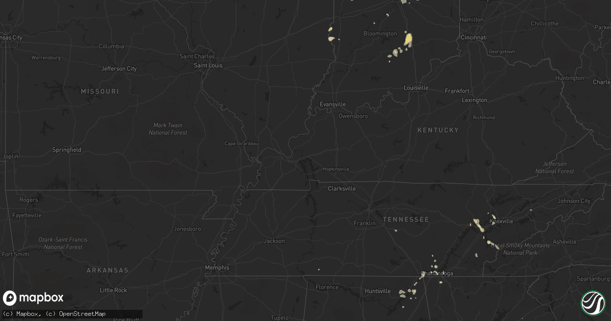 Hail map in Florida on July 17, 2012