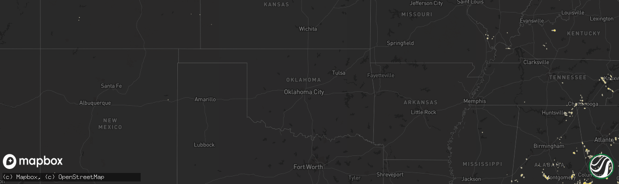 Hail map on July 17, 2012