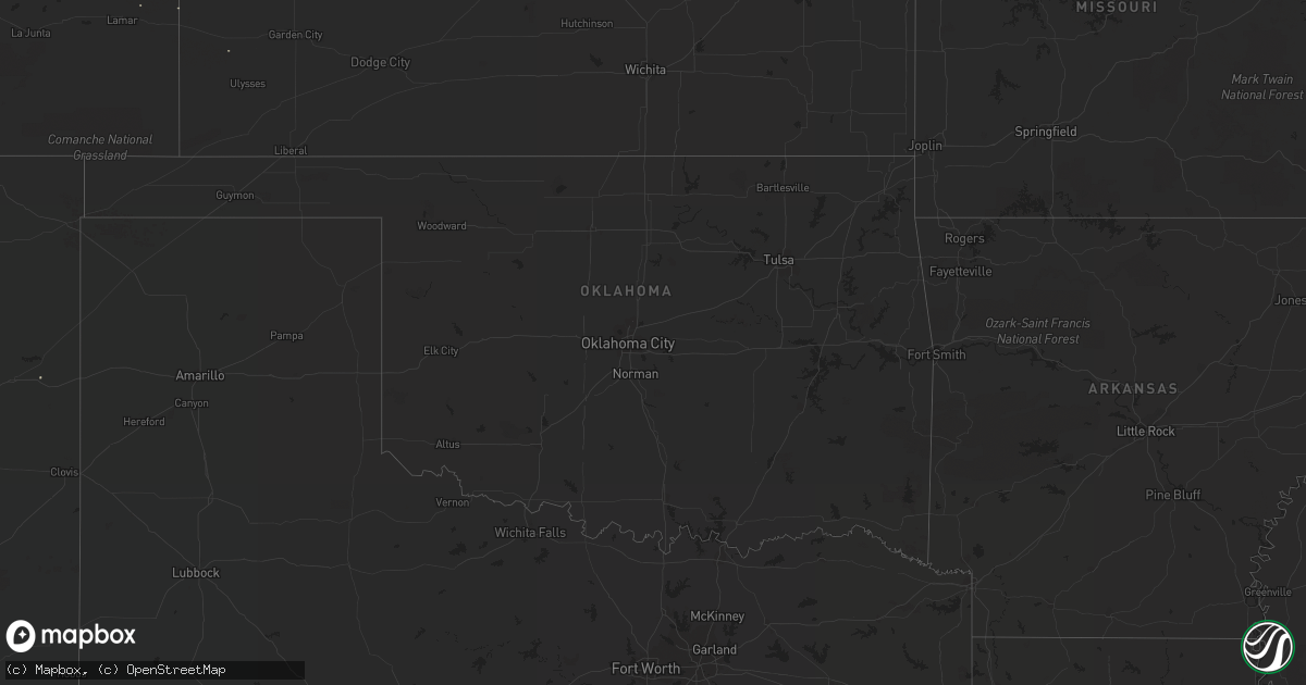 Hail map on July 17, 2012