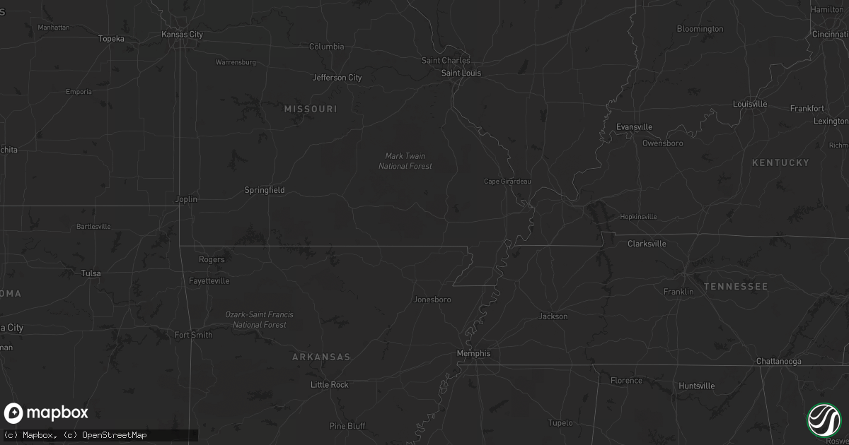 Hail map on July 18, 2011