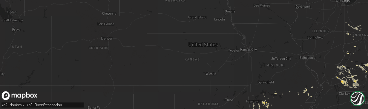 Hail map in Missouri on July 19, 2012