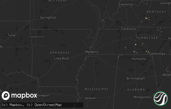 Hail map preview on 07-21-2011
