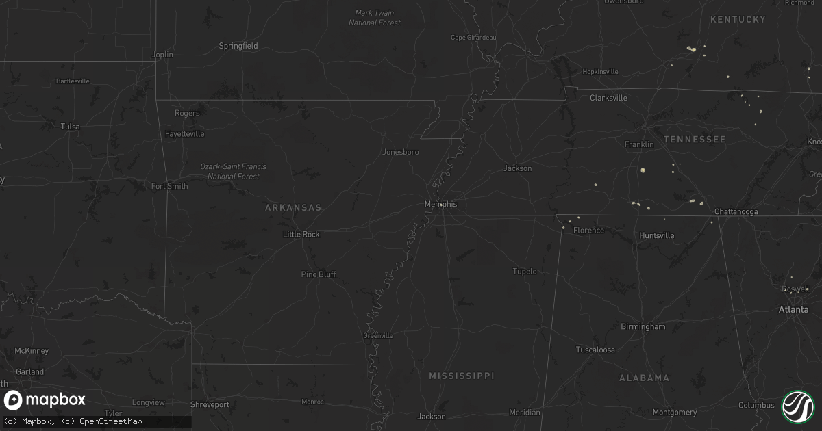 Hail map on July 21, 2011