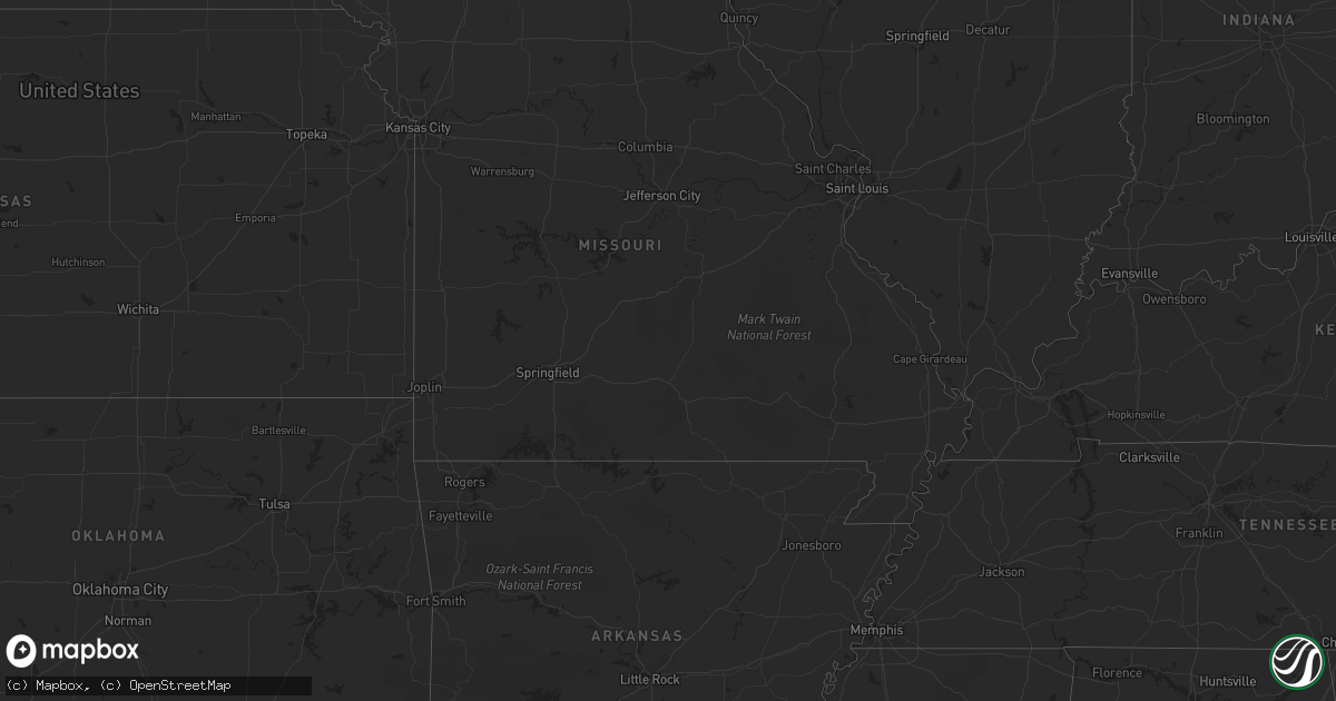 Hail map in Texas on July 21, 2012