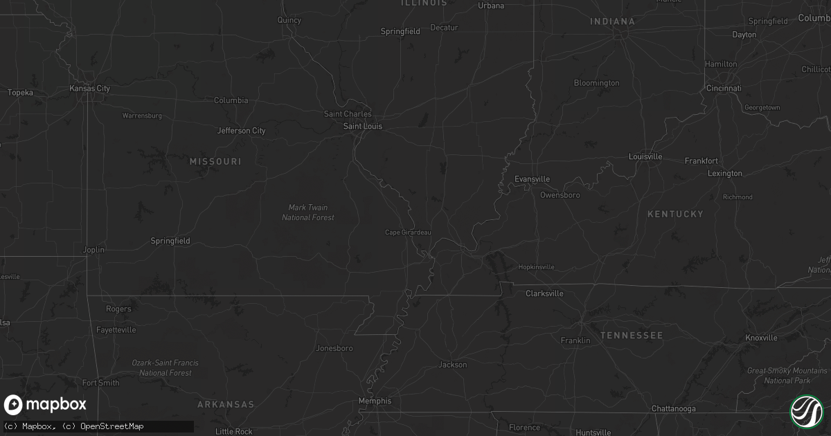 Hail map in West Virginia on July 22, 2011