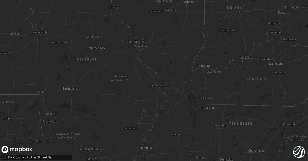 Hail map in North Carolina on July 22, 2012