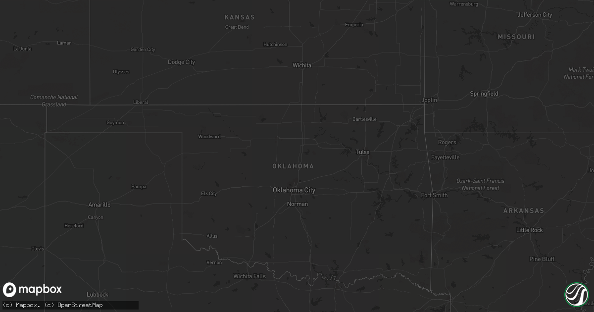 Hail map on July 22, 2012