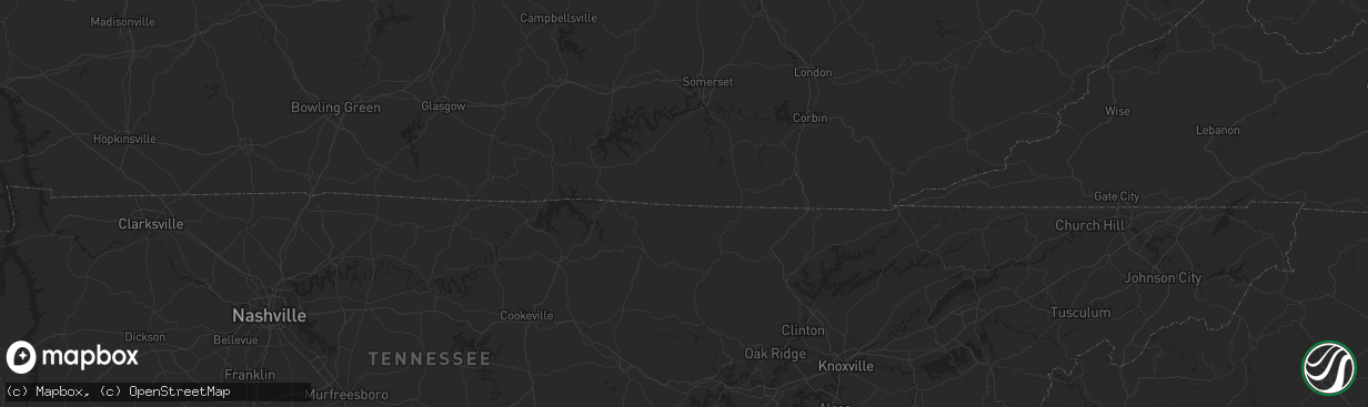 Hail map in Virginia Beach, VA on July 23, 2011