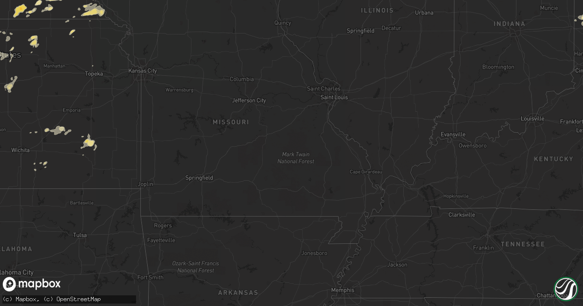 Hail map in Ohio on July 25, 2012