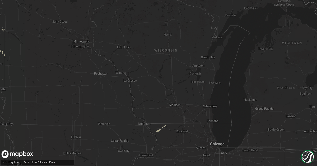 Hail map in Illinois on July 26, 2011