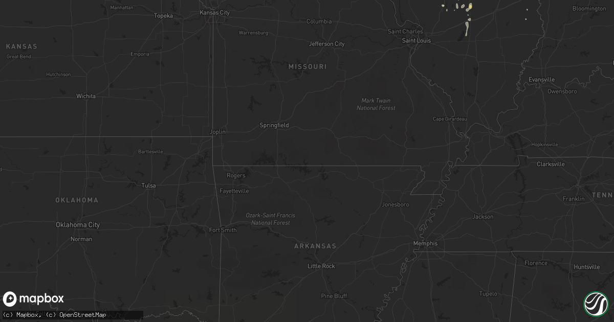 Hail map on July 26, 2011