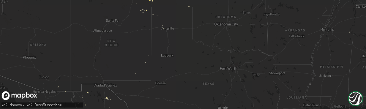 Hail map on July 26, 2017