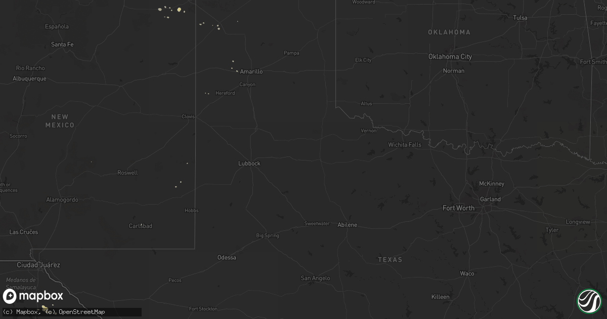 Hail map on July 26, 2017