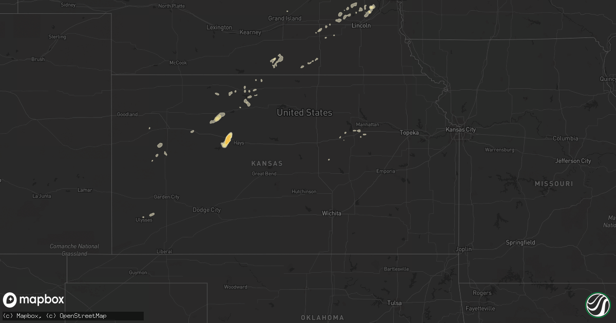 Hail map in Michigan on July 27, 2011