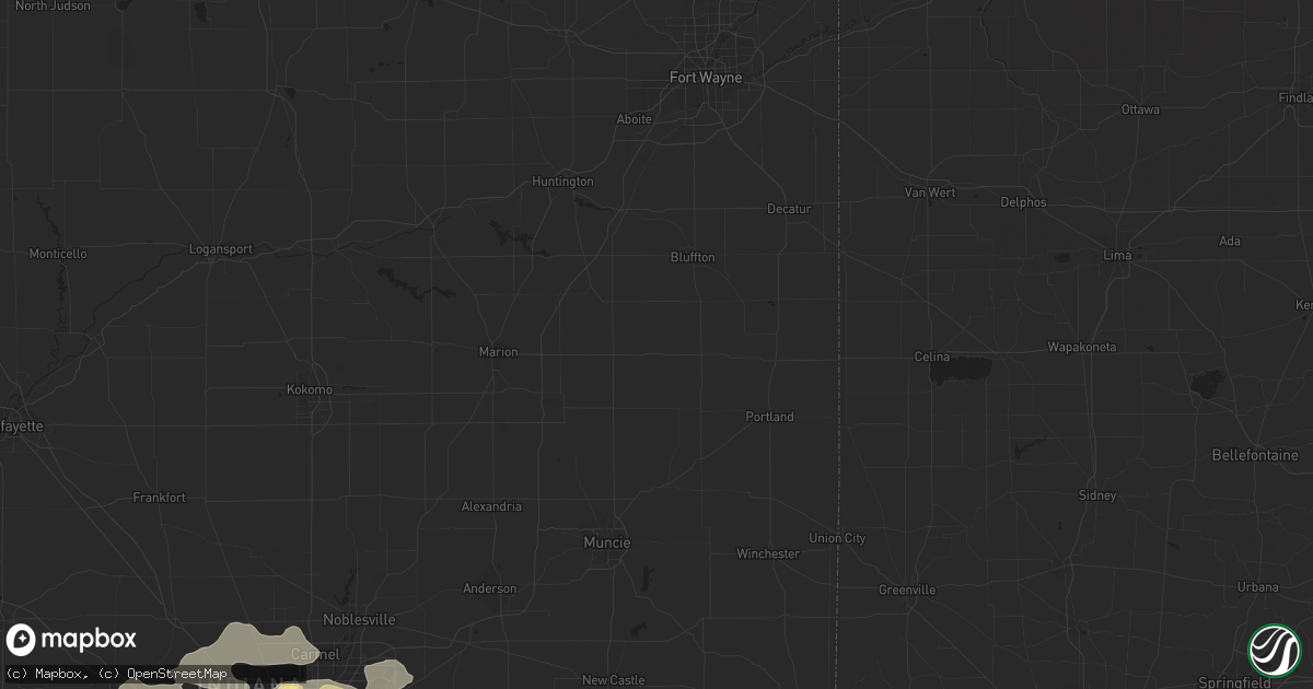 Hail map in Versailles, KY on July 27, 2012