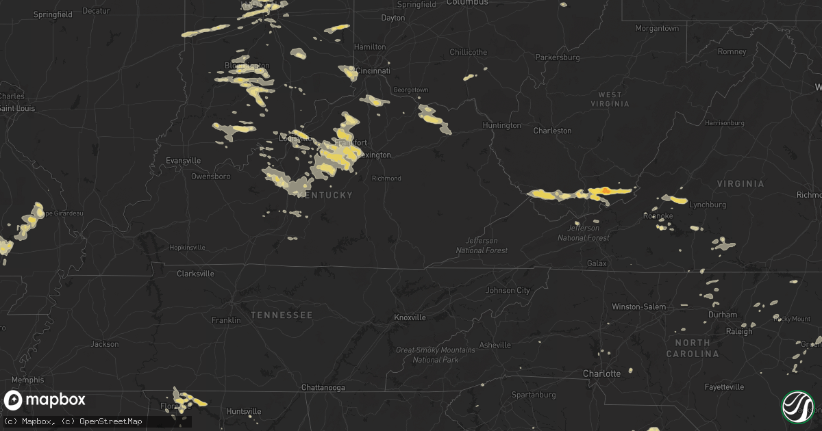 Hail map in West Virginia on July 27, 2012